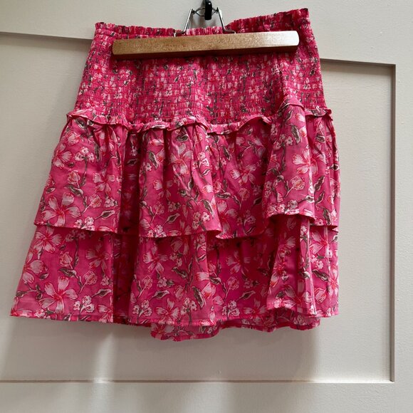 Vineyard Vines Oleander Floral Tiered Ruffle Skirt - Picture 7 of 7